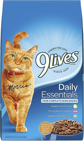 9 LIVES (3.15LB) DAILY ESSENTIALS(CHICKEN, BEEF & SALMON)