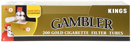 GAMBLER TUBES GOLD (LIGHT) 200CT 10/5PK