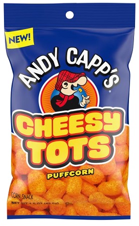 ANDY CAPPS CHEESY TOTS PUFFCORN 1.5OZ