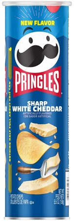 PRINGLES SHARP WHITE CHEDDAR 5.5OZ**AVAILABLE 6/01/2026 PREBOOK NOW**