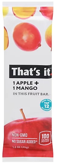 THAT'S IT. FRUIT BAR APPLE + MANGO (1.2OZ)