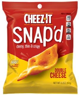 CHEEZ IT SNAP'D DOUBLE CHEESE 2.2OZ