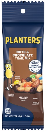 PLANTERS TRAIL MILK NUTS & CHOC. TUBE (1.5OZ)