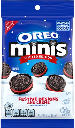 NBC BIG BAG OREO MINI FESTIVE DESIGNS AND CREME 3OZ**LIMITED EDITION AVAILABLE WHILE INVENTORY LASTS**