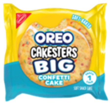 NABISCO OREO CAKESTERS BIG CONFETTI CAKE 2.2OZ**AVAILABLE- 12/2026**