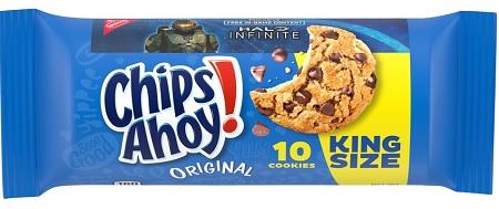 NABISCO KING SIZE CHIPS AHOY 3.75OZ**MANUFACTURER GUARANTEED SHELF LIFE IS 45 DAYS**