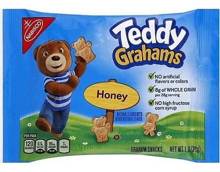 NABISCO SINGLES TEDDY GRAHAMS 1OZ(CLOSEOUT PRICING--ALL SALES FINAL) **MANUFACTURER GUARANTEED SHELF LIFE IS 45 DAYS**