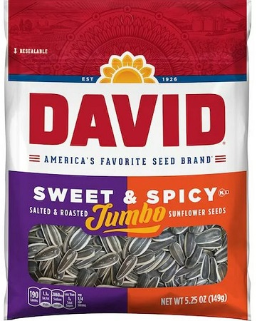 DAVID SEEDS JUMBO SWEET & SPICY12/5.25OZ