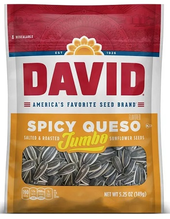 DAVID SEEDS JUMBO SPICY QUESO12/5.25OZ