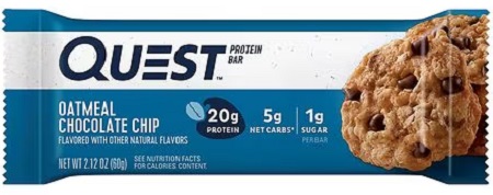QUEST BAR ORIGINAL OATMEAL CHOCOLATE CHIP  12/2.12oz*$3.00 OFF PER BOX*