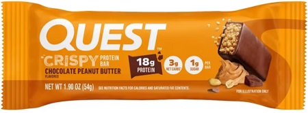 QUEST BAR CRISPY CHOCOLATE PEANUT BUTTER 12/1.9oz*$3.00 OFF PER BOX*