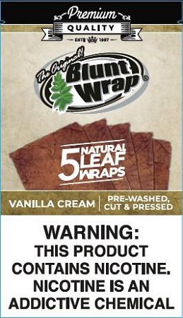 BLUNT WRAP NAT.LEAF 5PK VANILLA**LIMITED EDITION AVAILABLE WHILE INVENTORY LASTS**