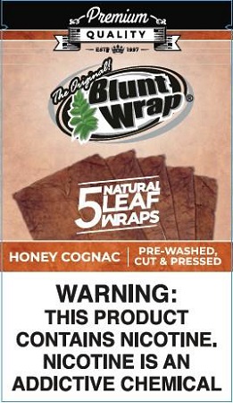 BLUNT WRAP NAT.LEAF 5PK HONEY COGNAC**LIMITED EDITION AVAILABLE WHILE INVENTORY LASTS**