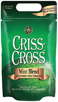 CRISS-CROSS 16OZ MINT PIPE TOBACCO
