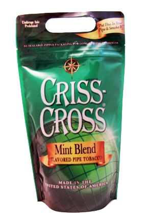 CRISS-CROSS 6OZ MINT PIPE TOBACCO
