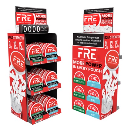 FRE NIC. POUCHES -3 TIER DISPLAY (EMPTY)