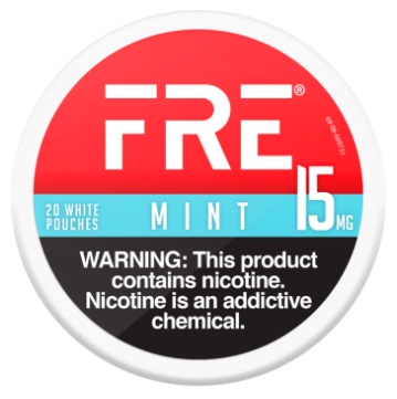 FRE NICOTINE POUCHES 15MG MINT 20CT(CONTAINS NO TOBACCO) *$3.00 OFF PER 5CT ROLL*