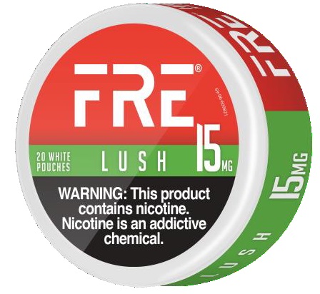 FRE NICOTINE POUCHES 15MG LUSH 20CT (CONTAINS NO TOBACCO)*$3.00 OFF PER 5CT ROLL*