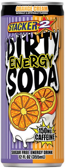 STACKER 2 DIRTY ENERGY SODA ORANGE CREAMMSRP $2.99