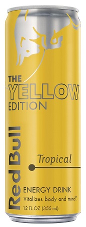 RED BULL 12OZ TROPICAL(YELLOW EDITION)