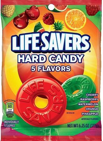 LIFESAVERS BAG 5 FLAVORS 12/6.25OZ