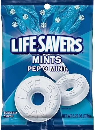 LIFESAVERS BAG PEP-O-MINT 12/6.25OZ