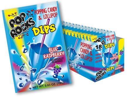 POP ROCKS *DIPS BLUE RASPBERRY (.63OZ)