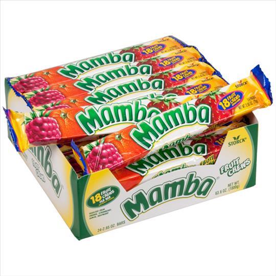 MAMBA FRUIT CHEWS 2.8OZ*$1.50 OFF PER BOX*