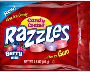 RAZZLES BERRY MIX CANDY/GUM 1.6OZ