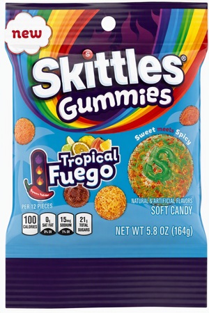 SKITTLES PEG GUMMIES TROPICAL FUEGO 5.8OZ