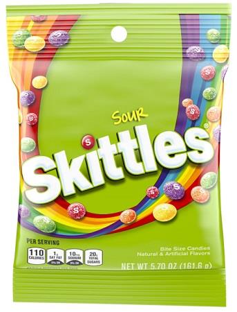 SKITTLES PEG SOUR 5.7OZ