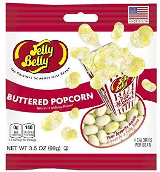 JELLY BELLY PEG BAG 3.5OZBUTTERED POPCORN