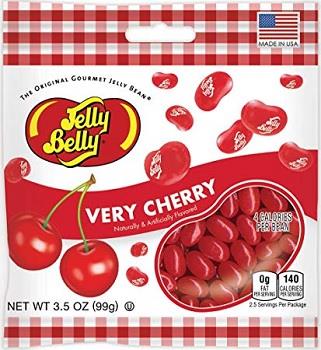 JELLY BELLY PEG BAG 3.5OZVERY CHERRY