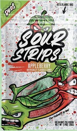 SOUR STRIPS PEG BAG APPLEBERRY 3.4oz