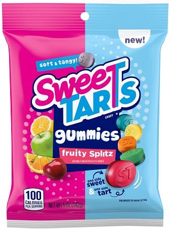 SWEETARTS GUMMIES FRUITY SPLITZ PEG BAG 5OZ