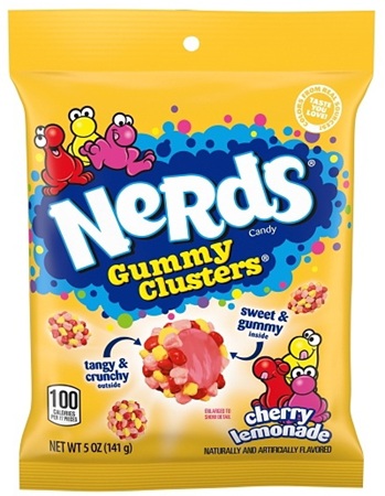 NERDS GUMMY CLUSTERS CHERRY LEMONADE BLITZ PEG 5OZ*$1.00 OFF PER CASE*