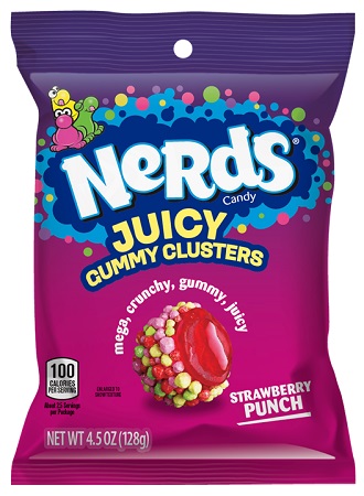 NERDS JUICY GUMMY CLUSTER STRAWBERRY PUNCH 12/4.5OZ PEG*$1.00 OFF PER CASE*