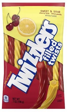 TWIZZLERS FILLED SWEET & SOUR PEG 7OZ