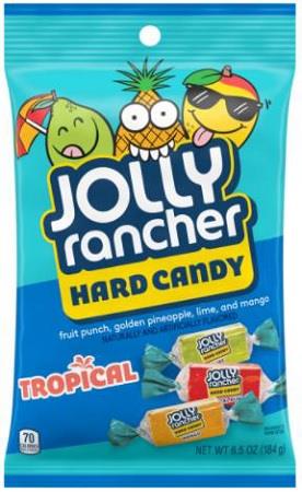 JOLLY RANCHER TROPICAL 6.5OZ PEG BAG
