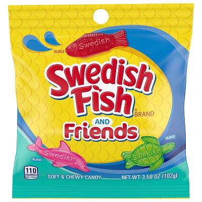 SWEDISH FISH & FRIENDS 3.59OZ PEG