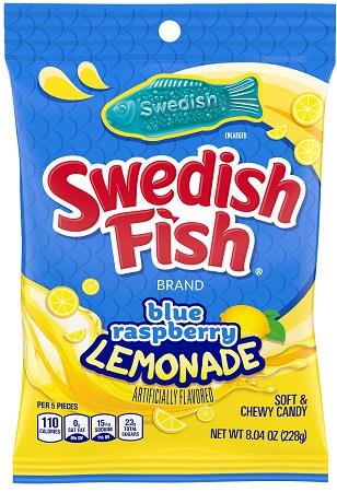 SWEDISH FISH BLUE RASP LEMONADE 8.04OZ