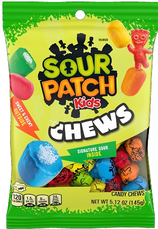 SOUR PATCH KIDS CHEWS PEG 5.12OZ