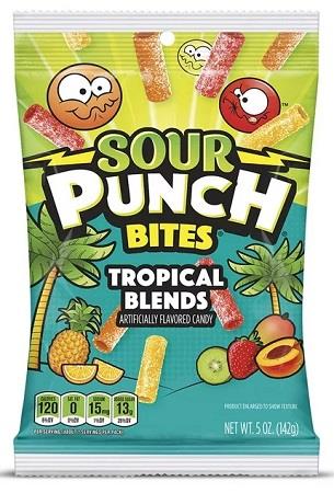 SOUR PUNCH BITES TROPICAL PEG BAG 5OZ