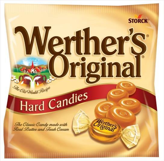 WERTHER'S ORIGINAL HARD 5.5OZ PEG BAG**AVAILABLE BY SPECIAL ORDER AND EMAIL ONLY, ALLOW 30 DAYS LEADTIME