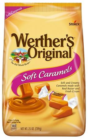 WERTHERS ORIG. SOFT CARAMEL 25OZ**AVAILABLE BY SPECIAL ORDER ONLY, ALLOW 30 DAYS LEADTIME