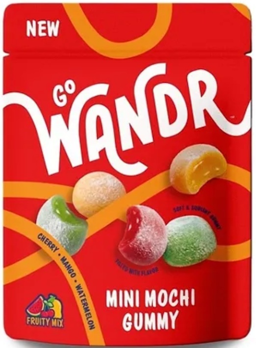 GO WANDR MINI MOCHI GUMMY FRUITY MIX 5OZ PEG  12CT**AVAILABLE 1/2027**