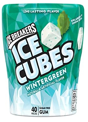 ICE BREAKERS ICE CUBES BTL WINTERGREEN(3.24OZ/40PC)