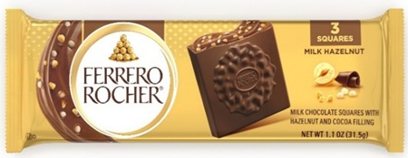 FERRERO ROCHER CHOCOLATE SQUARES 3PK 1.1OZ