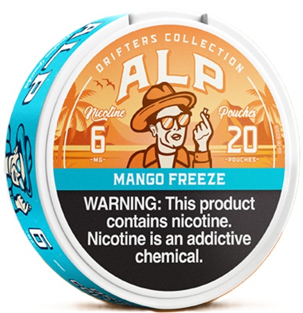 ALP DRIFTERS NICOTINE POUCHES 6MG**MANGO FREEZE**