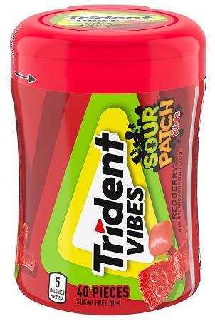 TRIDENT VIBES *BTL REDBERRY SOUR PATCH (40 PC.)